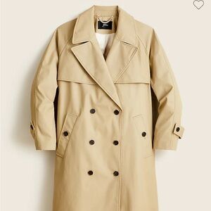 Relaxed trench coat in cotton-canvas